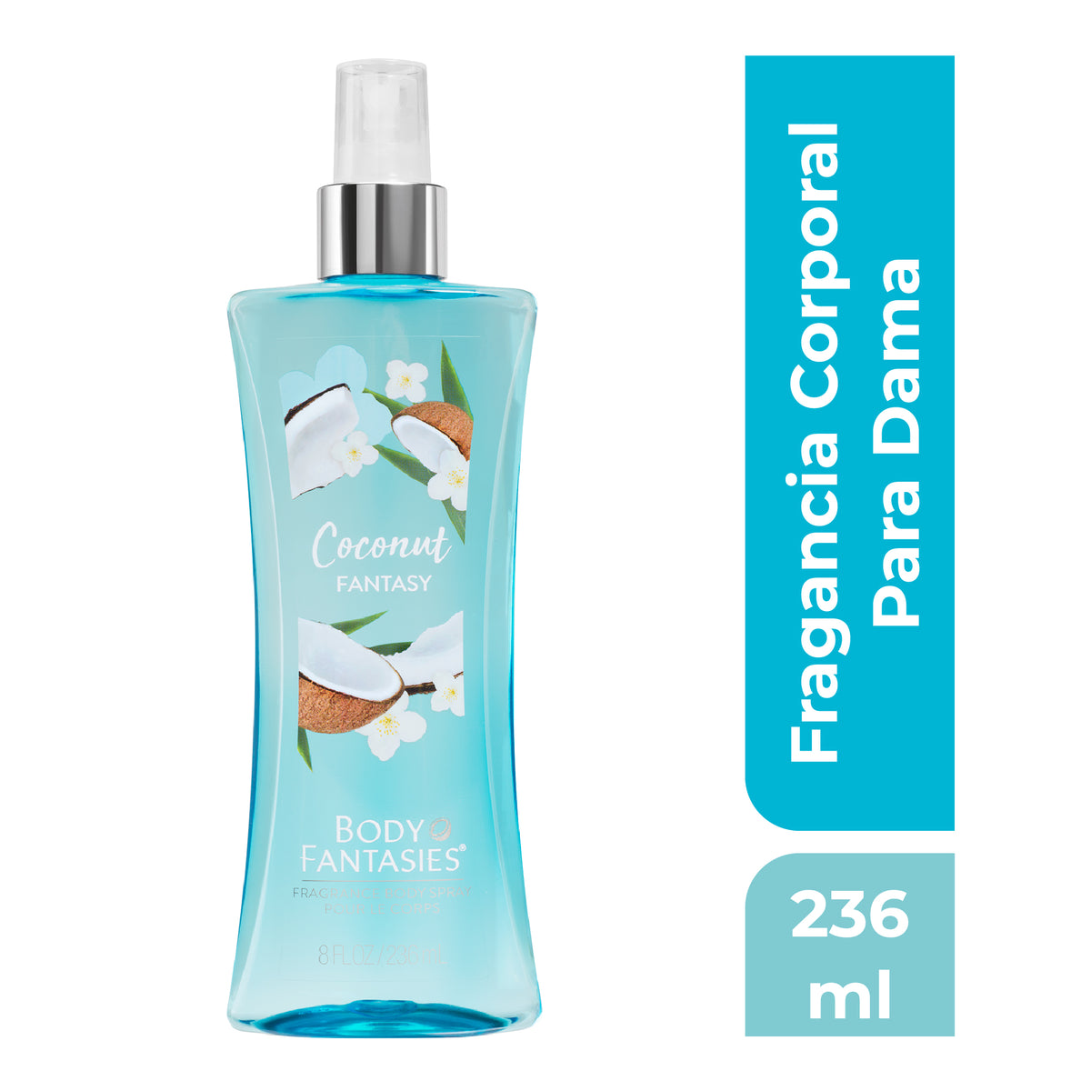 Body Fantasies, Fragancia Corporal Coconut Fantasy - 236ml 