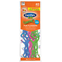  DenTek Kids,Palillos con Hilo Dental para Niños Fun Flossers - 40 Unidades