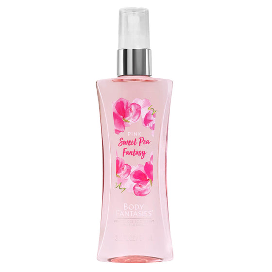 🌸 Body Fantasies, Pink Sweet Pea Fantasy  Fragancia Corporal en Spray- 94ml
