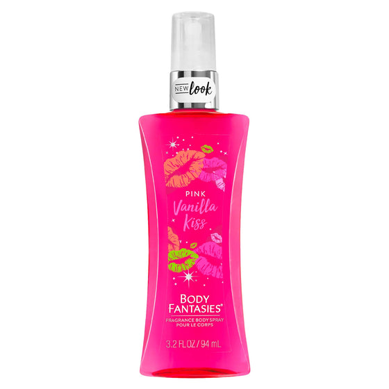 Body Fantasies, Pink Vanilla Kiss  Fragancia Corporal en Spray - 94ml