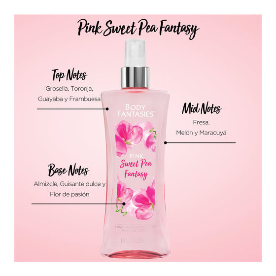 Body Fantasies Pink Sweet Pea Fantasy – 236 ml