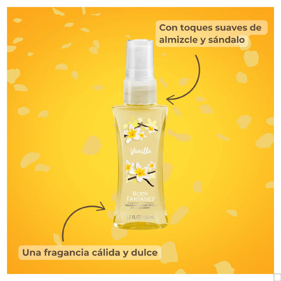 Body Fantasies, Fragancia en Spray Vainilla