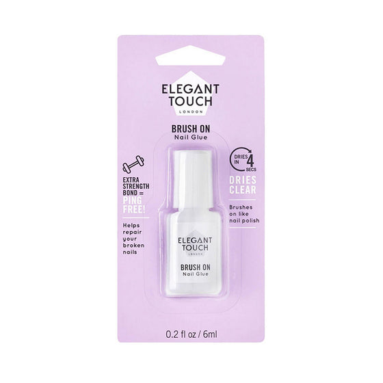 Elegant Touch, Pegamento para Uñas  Brush On Nail Glue