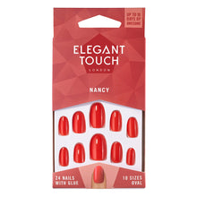  Elegant Touch , Uñas Postizas color  'Nancy' - Rojo Vibrante