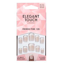  Elegant Touch,  Uñas Postizas Natural French Nails  Small/Pink