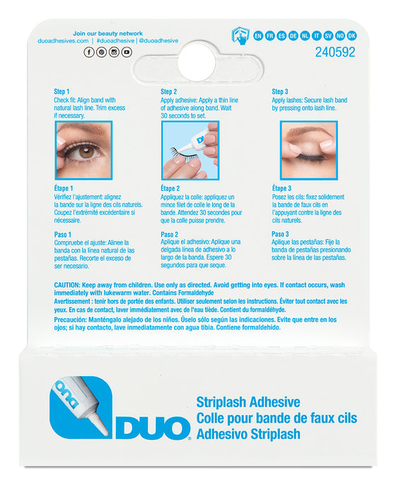 Ardell DUO Striplash Adhesive White/Clear – Adhesivo invisible para pestañas postizas