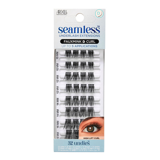 Ardell Seamless, Extensiones de Pestañas, Efecto Visón, Curva D – 32 Clusters