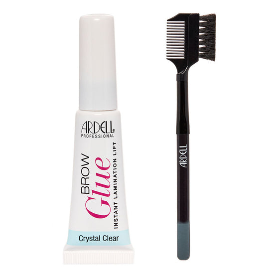 Ardell  , Pegamento para Cejas con efecto de Laminado Instantáneo + Herramienta de Estilizado – Transparente Cristalino