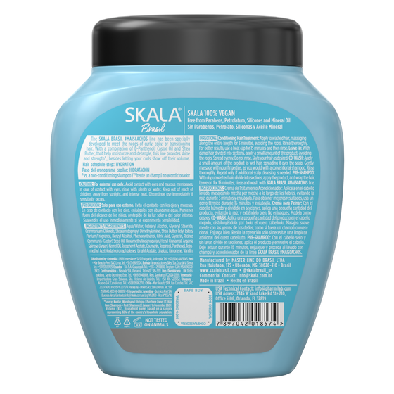 Skala Brasil, Crema de Tratamiento Capilar  Más Rizos  2 en 1 – 1000 g
