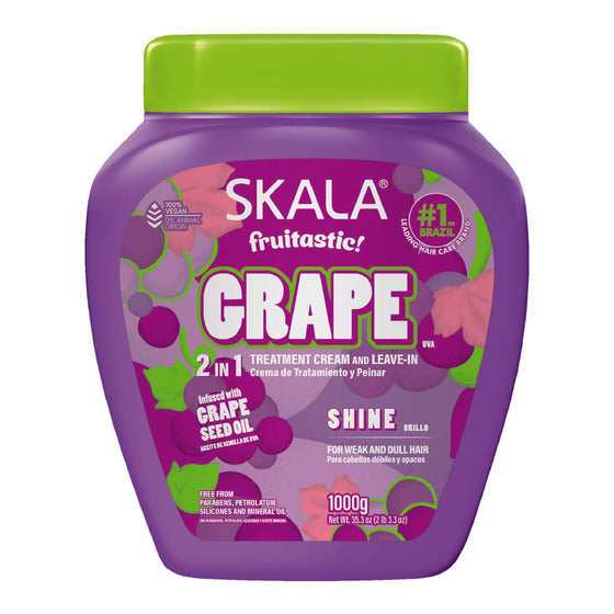 Crema de Tratamiento y Peinar 2 en 1 Skala Fruitastic Uva