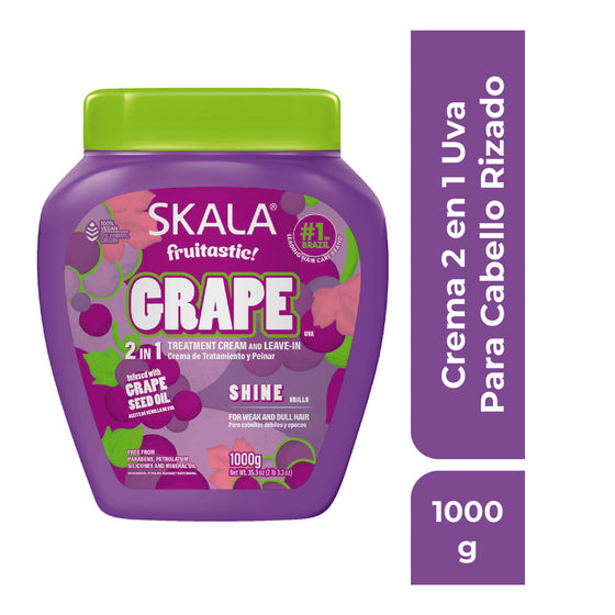 Crema de Tratamiento y Peinar 2 en 1 Skala Fruitastic Uva