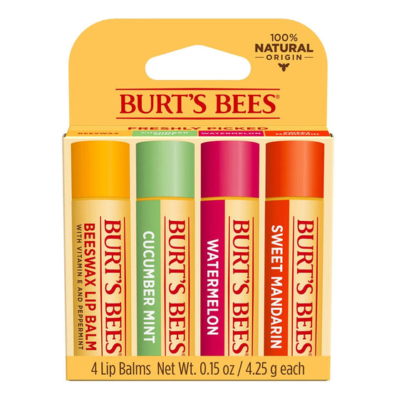 Burt's Bees ,Colección  de Bálsamos Labiales Humectantes Sabores Frescos