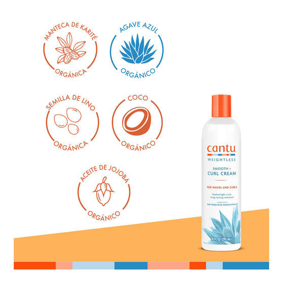 Cantu Weightless, Crema para peinar  Rizos (295 ml)