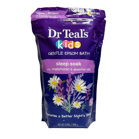 DR Teal's Kids , Sales de Epsom con Melatonina y Lavanda para Niños, - "Relajación y Dulces Sueños para los Pequeños" Dr Teal´s