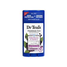  Dr. Teal's , Desodorante sin Aluminio con Saúco y Vitamina D . Protección y Cuidado Natural¡ Dr Teal´s