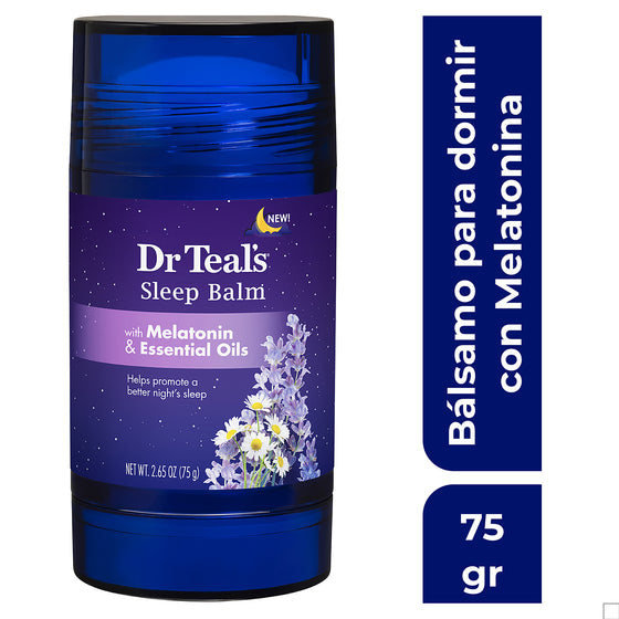 Dr Teal's, Bálsamo para Dormir con Melatonina y Aceites Esenciales 75 g