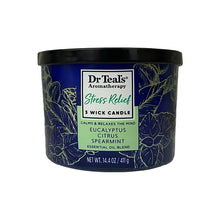  Dr Teal's, Vela de Arómatica para Alivio del Estrés 411 g