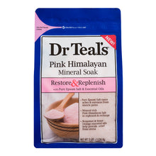  Dr Teal's, Sal Mineral de Himalaya Rosa Restauradora y Reconstituyente con Bergamota y Naranja - "Revitalización y Bienestar"