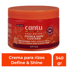 Cantu, Crema para  Definición y Brillo con Manteca de Karité para Cabello Natural - ¡Realza tus Rizos con Brillo y Definición!
