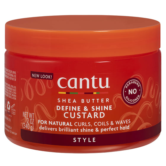 Cantu, Crema para  Definición y Brillo con Manteca de Karité para Cabello Natural - ¡Realza tus Rizos con Brillo y Definición!
