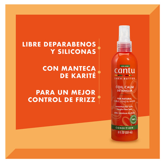 Cantu ,Coil Calm Detangler - Desenredante para Cabello Rizado