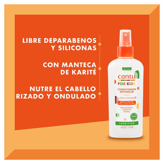 Cantu Kids, Spray Deseenredante para niños - 177 ml