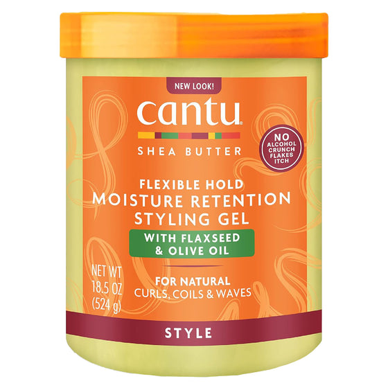 Cantu, Gel Estilizador con Manteca de Karité  Semilla de Lino + Aceite de Oliva - ¡Estilo y Nutrición para tu Cabello!