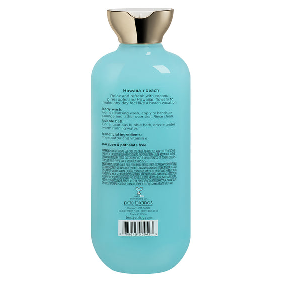 Bodycology Hawaiian Beach – 2 en 1: Gel de Baño + Baño de Espuma