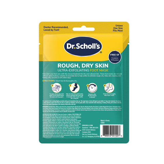 Dr. Scholl's® Mascarilla para Pies Ultra Exfoliante – 1 par