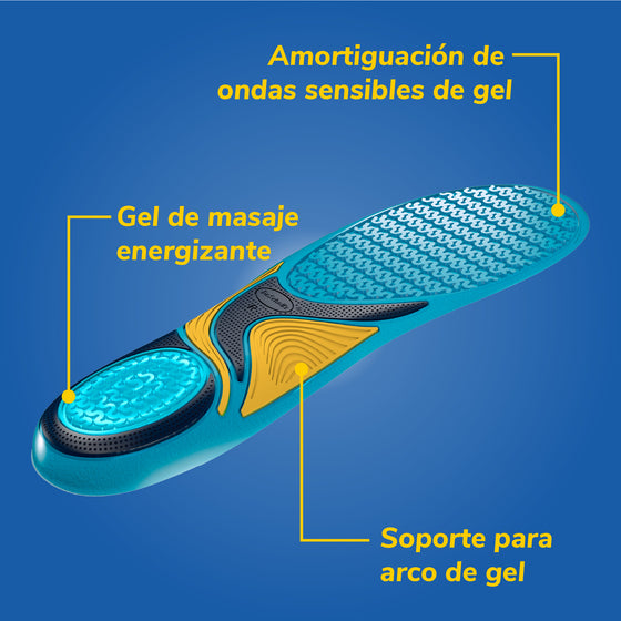 Dr. Scholl's, Plantillas de gel para mujer con textura masajeadora