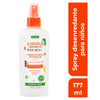 Spray desenredante Cantu for Kids de 177ml para niñas. Fórmula con manteca de karité que suaviza el cabello rizado, facilitando el peinado sin tirones ni llanto.