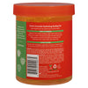Vista detallada de la parte trasera del envase de Cantu, donde se aprecian las instrucciones de uso (Directions), la lista de ingredientes y la descripción de beneficios en inglés, además del código de barras y certificaciones de reciclaje.