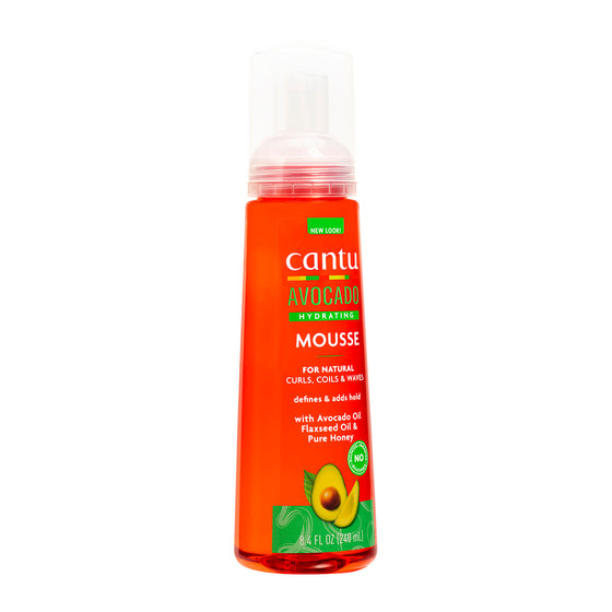 Cantu , Mousse Modelador Hidratante de Aguacate- ¡Define y Hidrata Tus Rizos con lo Mejor de la Naturaleza!