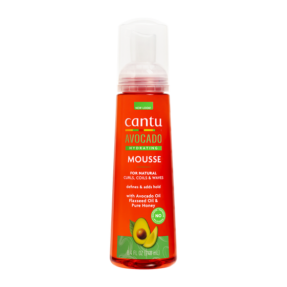 Cantu , Mousse Modelador Hidratante de Aguacate- ¡Define y Hidrata Tus Rizos con lo Mejor de la Naturaleza!