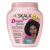 Crema 2 en 1 Skala Brasil Divino Potão 1000g, tarro rosa palo, con queratina vegetal y colágeno para rizos y crespos