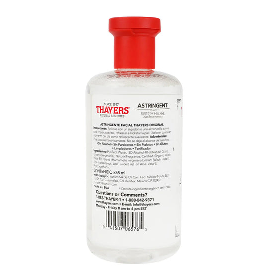 Thayers, Astringente Thayers Original de Hamamelis Thayers